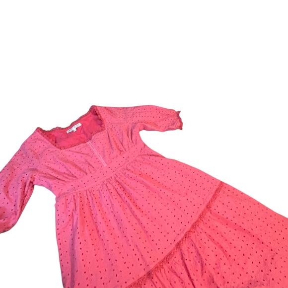 Misha Leisure Pink Eyelet Dress - Size 10 - Picture 14 of 16